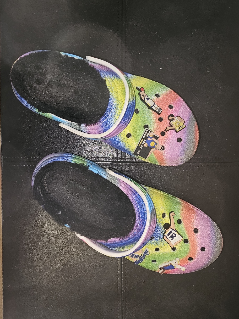 Crocs Classic Lined Tie-Dye Clog Junior Multi-Color Sandals